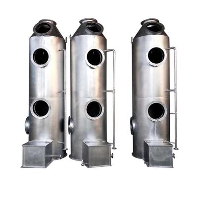 อุปกรณ์บําบัดก๊าซเสียอุตสาหกรรม สําหรับ HCL/NH3/HF/H2SO4/NAOH บริการตามความต้องการ