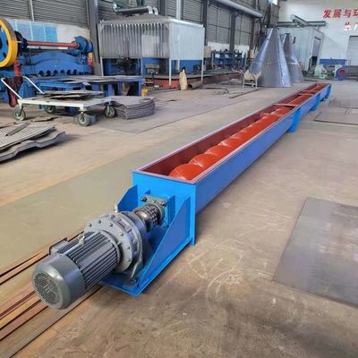 โรงงานผลิตเหล็ก Fly Ash Screw Conveyor สามารถขนส่งผง Granular และวัสดุก้อนเล็ก