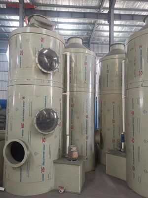 PP น้ําสกรูเบอร์ก๊าซ Desulfurization Tower ก๊าซเสีย ด้วยปั๊มบลูเวอร์