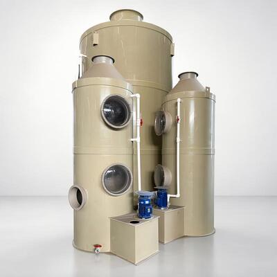 PP น้ําสกรูเบอร์ก๊าซ Desulfurization Tower ก๊าซเสีย ด้วยปั๊มบลูเวอร์